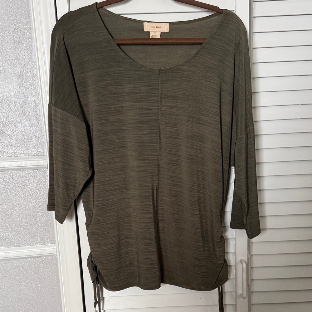 Olive Green Women's Tunic Top
